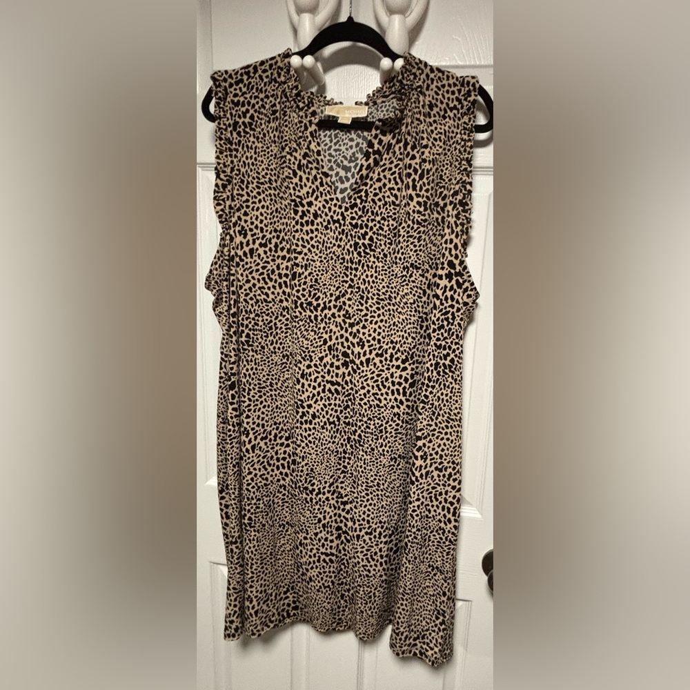 Michael Kors Animal Print Sleeveless Dress